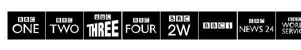 BBC logos font preview